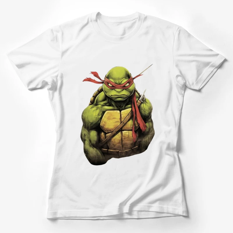 Cool Cartoon Ninja Turtle Character Female T-Shirt