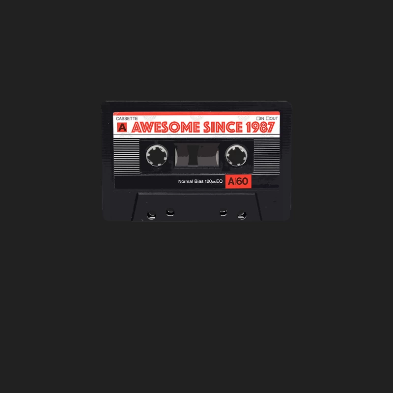 Classic Cassette Tape Mixtape - Awesome Since 1987 Birthday Gift Bucket Hat