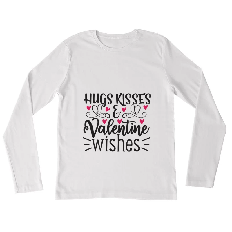 Amour et souhaits de la Saint-Valentin Femme Manches Longues T-Shirt