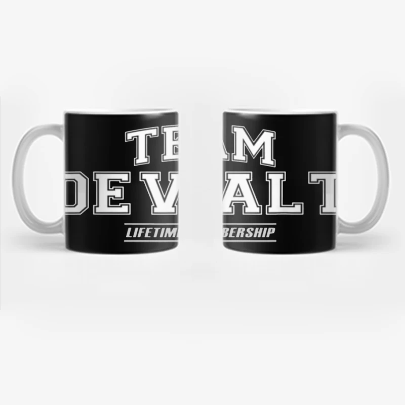 Team DeWalt Lifetime Membership Logo Design Coffee Mug