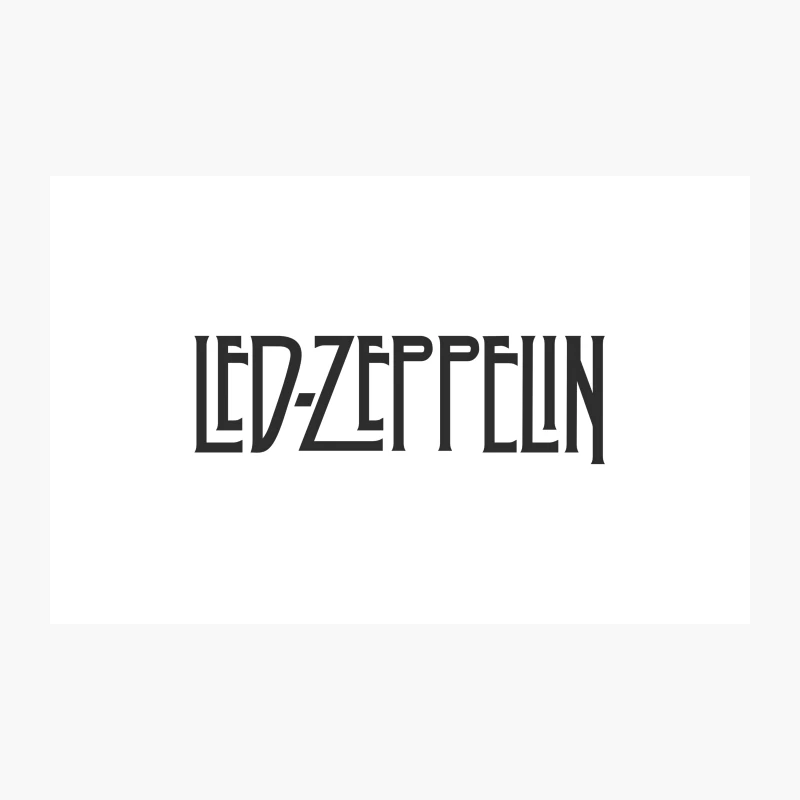 Led Zeppelin Logo Black Travel Mug