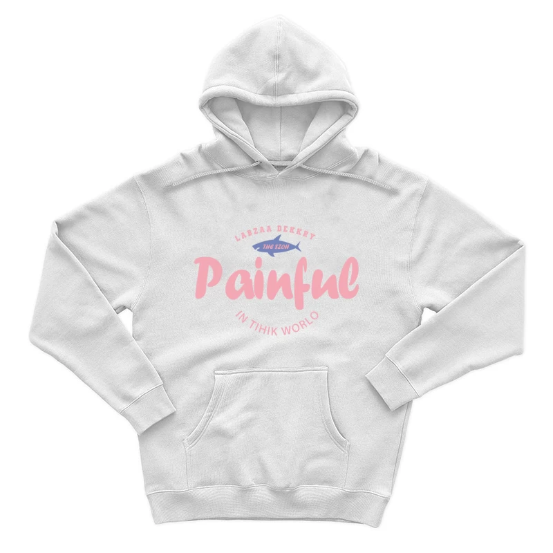 Schmerz im lustigen Hai-Design Herren Pullover Hoodie