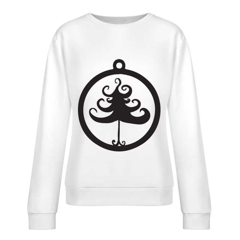 Ornement en forme d'arbre Femme Sweat-shirt à enfiler