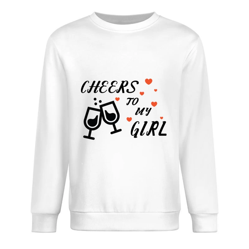 Amour et Célébration avec Verres Homme Sweat-shirt à enfiler