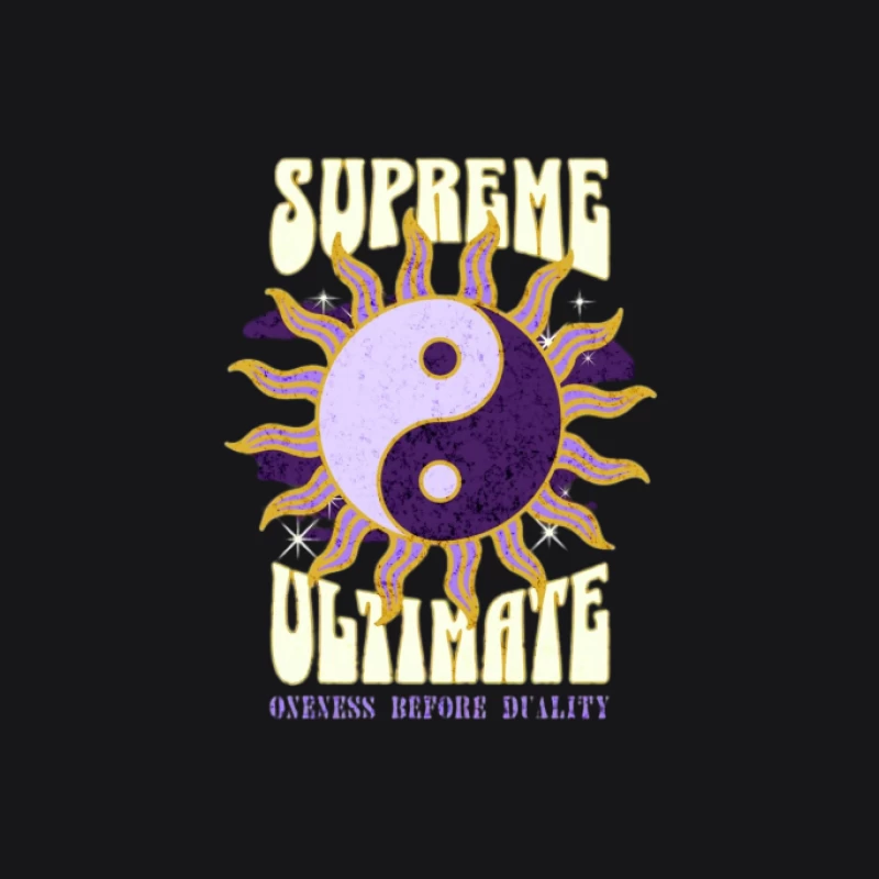 Supreme Ultimate Yin Yang Design Damen Pullover Hoodie