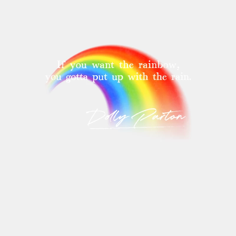 Dolly - Rainbow Quote Design Male Tank Top