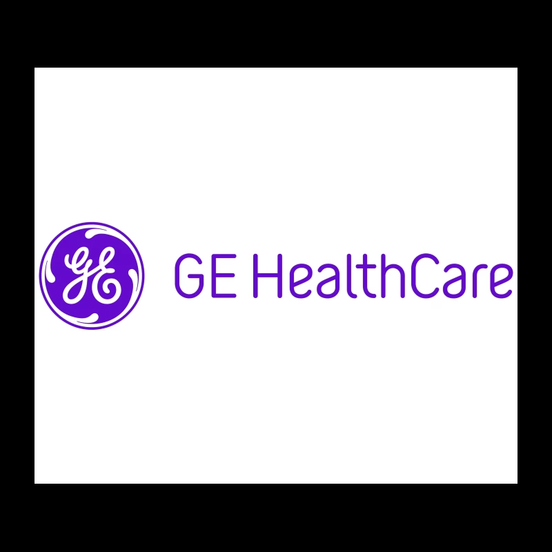 GE Healthcare Corporate Logo in Purple Tapestry