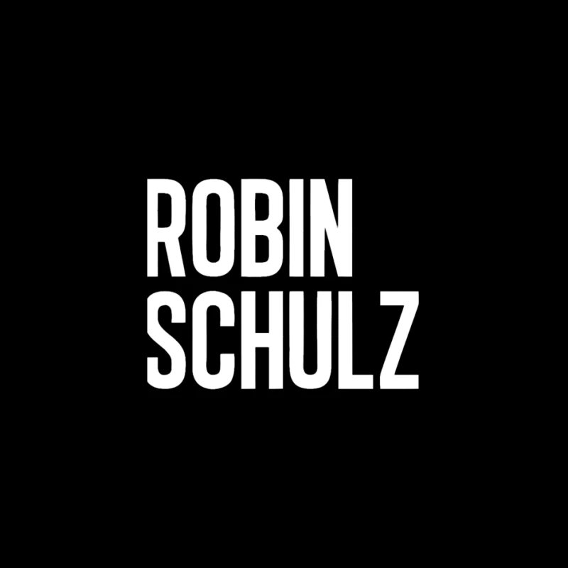 Robin Schulz Text Outline Typography Pin