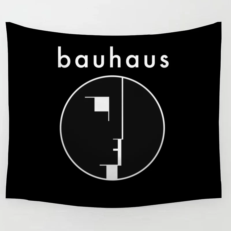 Iconic Bauhaus Minimalist Design Logo Tapestry