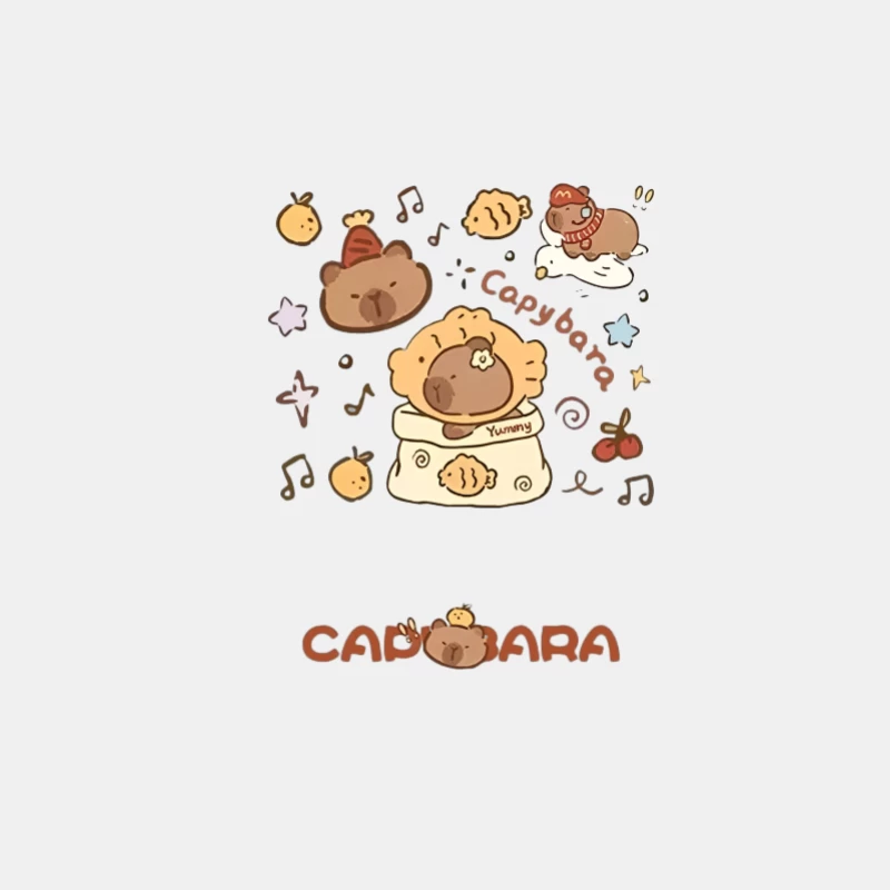 Illustrations mignonnes de capybara Homme Débardeur