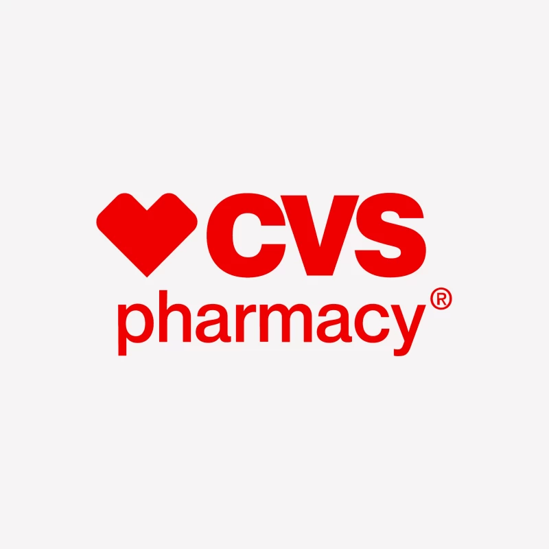 CVS Pharmacy Logo with Red Heart Symbol Male T-Shirt