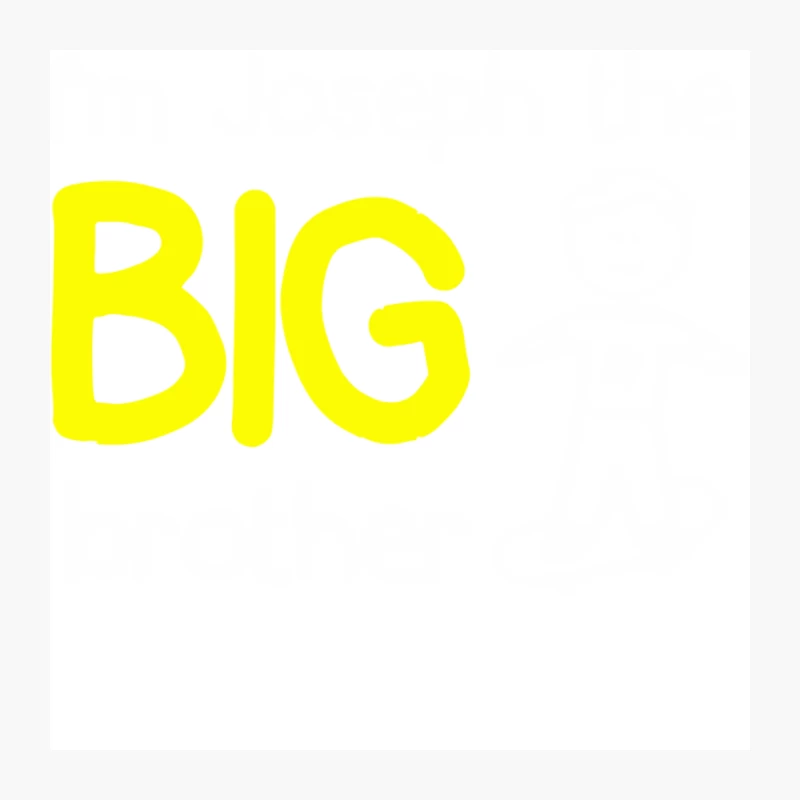 Personalised I_m The Big Brother Pin