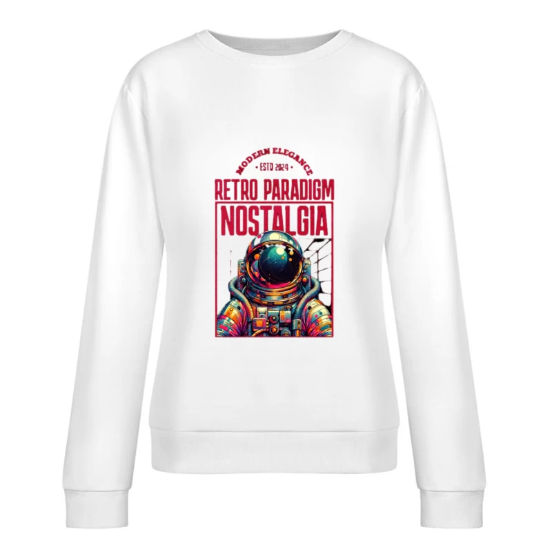 Astronaute Paradigme Rétro Femme Sweat-shirt à enfiler
