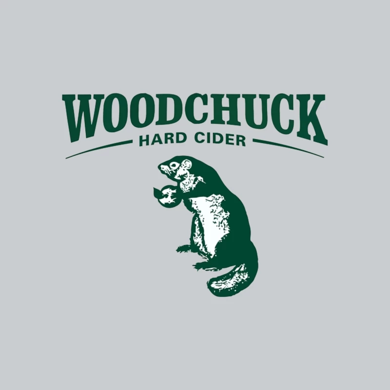 Woodchuck Hard Cider Green Logo with Mascot Design Baseball Cap