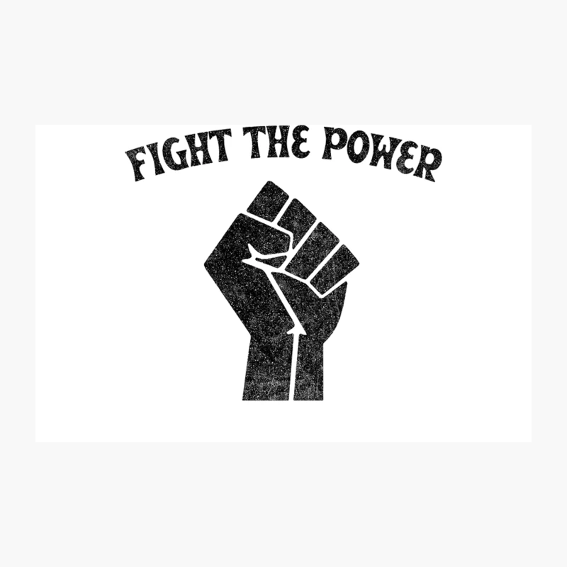 Fight The Power - FadedVintage Style Black Power Fist Travel Mug