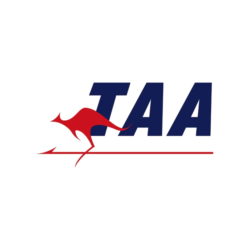 TAA (Trans Australia Airlines) Vintage Logo with Red Kangaroo Tapestry