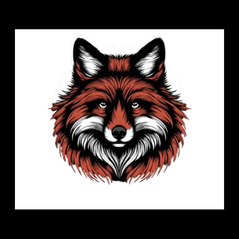 editable Dark Majestic Fox Tapestry