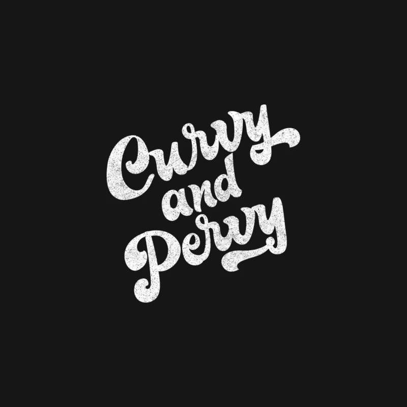 Curvy &amp_ Pervy  Retor Typography Design Desk Mat