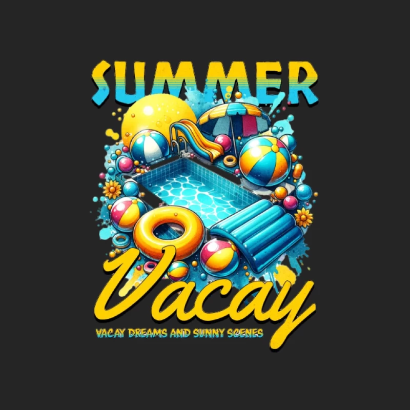 Vacances d'été à la piscine Homme Sweat-shirt à enfiler