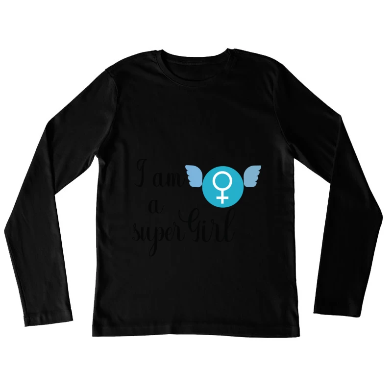 Empowerment féminin avec des ailes Femme Manches Longues T-Shirt