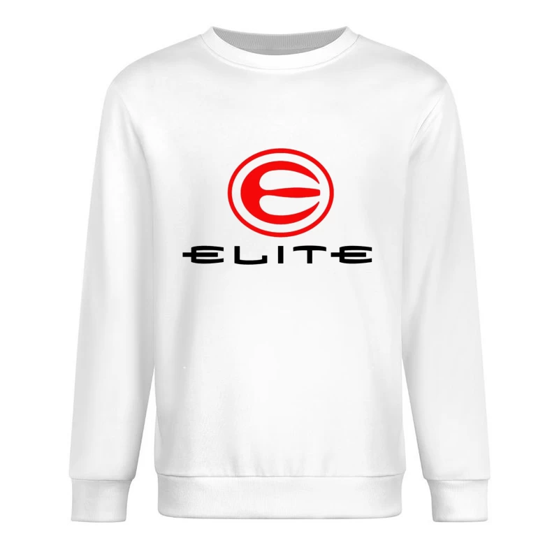 Elite Sports Brand Red and White Minimal Logo Male Pullover Sweatshirt