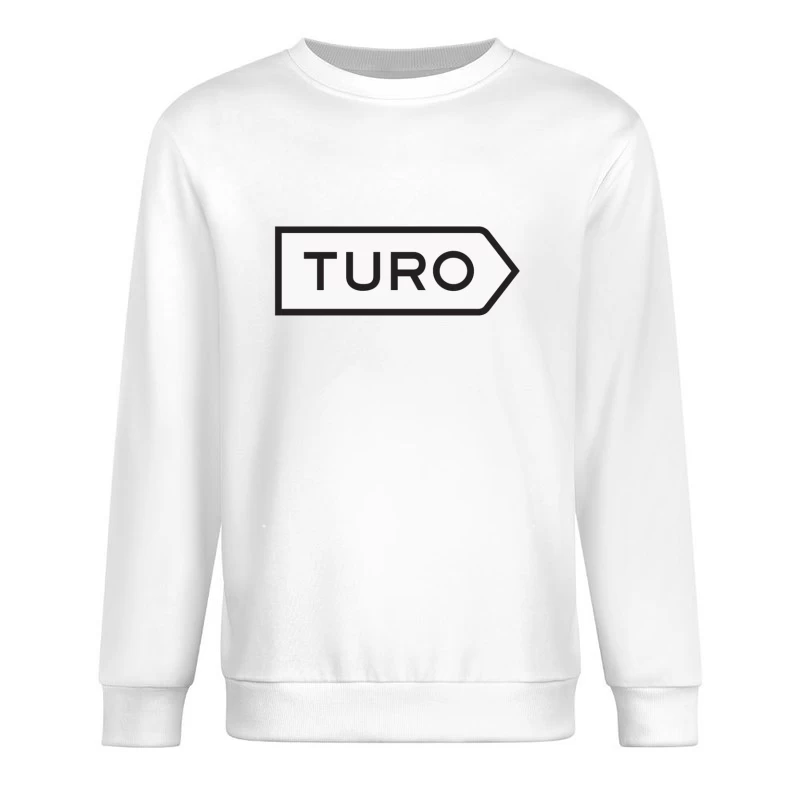 Turo Car-Sharing Service Minimalist Arrow Logo Male Pullover Sweatshirt