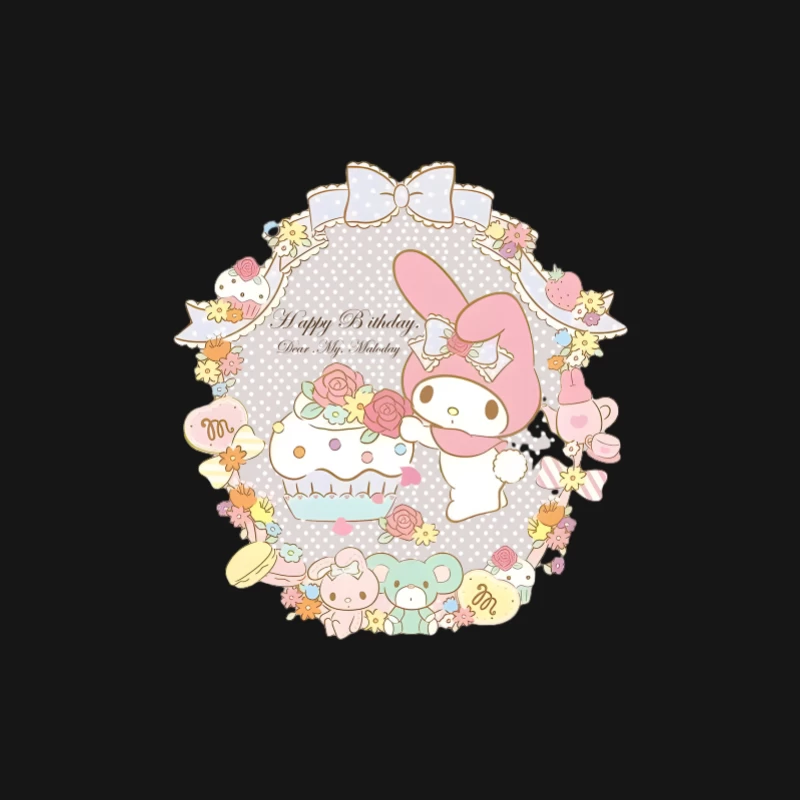 Fête d'anniversaire mignonne avec My Melody Femme Manches Longues T-Shirt