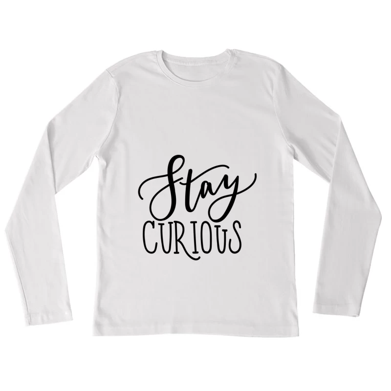 Motivation et Curiosité Femme Manches Longues T-Shirt