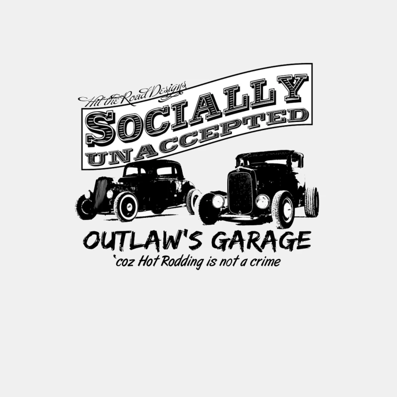 Socially Unaccepted Hot Rod Garage Vintage Design Male Tank Top