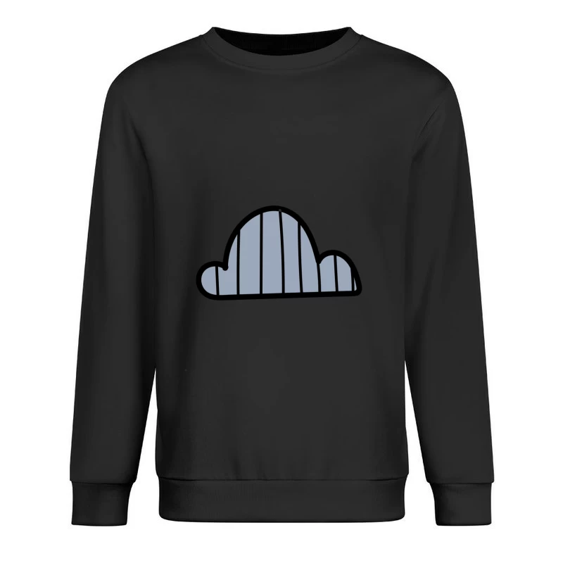 Nuage abstrait rayé Homme Sweat-shirt à enfiler