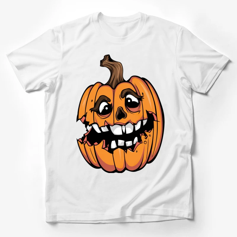 Visage de citrouille d'Halloween animé Homme T-Shirt