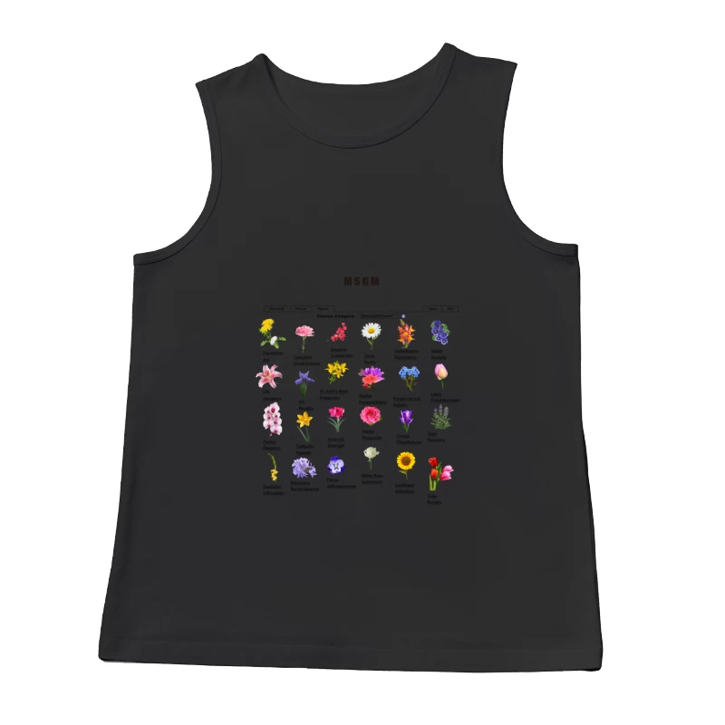 Blumenübersicht Herren Tanktops