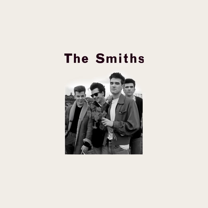 The Smiths: Iconic 1980s British Indie Rock Band Portrait Bucket Hat