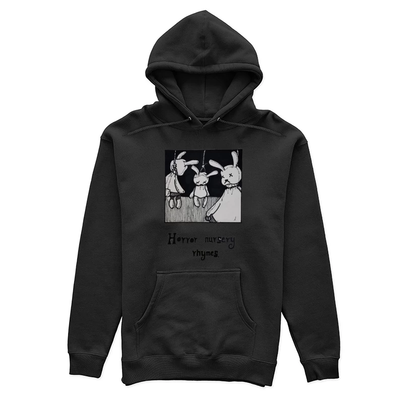 Unheimliche Kinderreime mit Hängenden Hasen Damen Pullover Hoodie