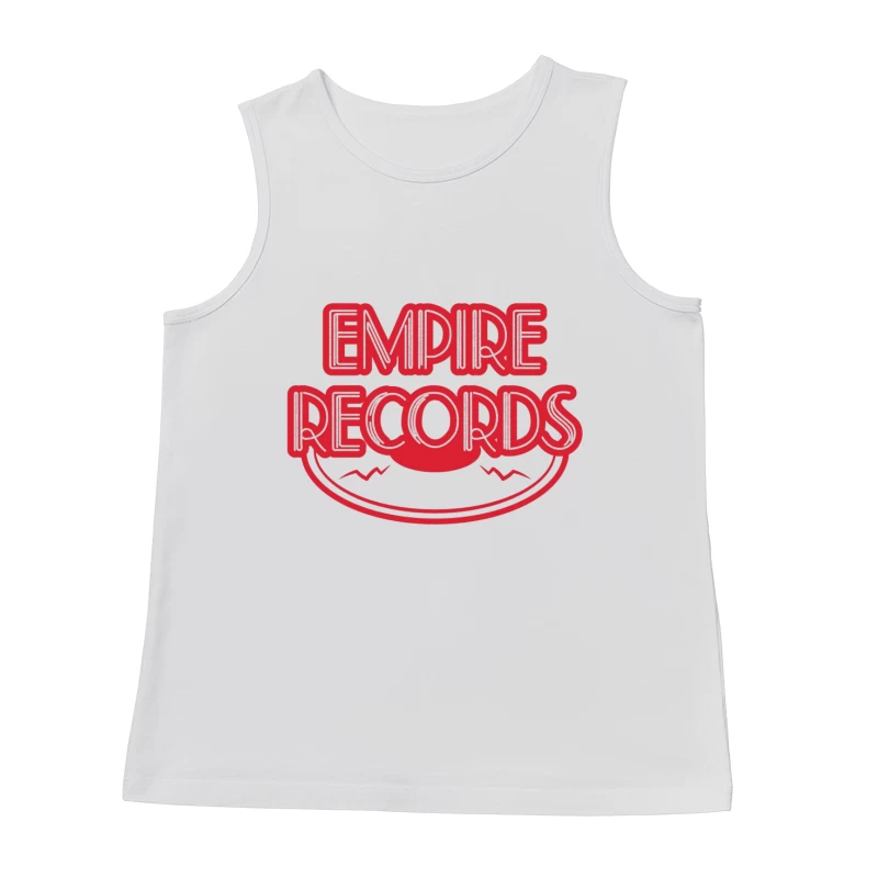 Vintage Empire Records Red Logo Design Male Tank Top