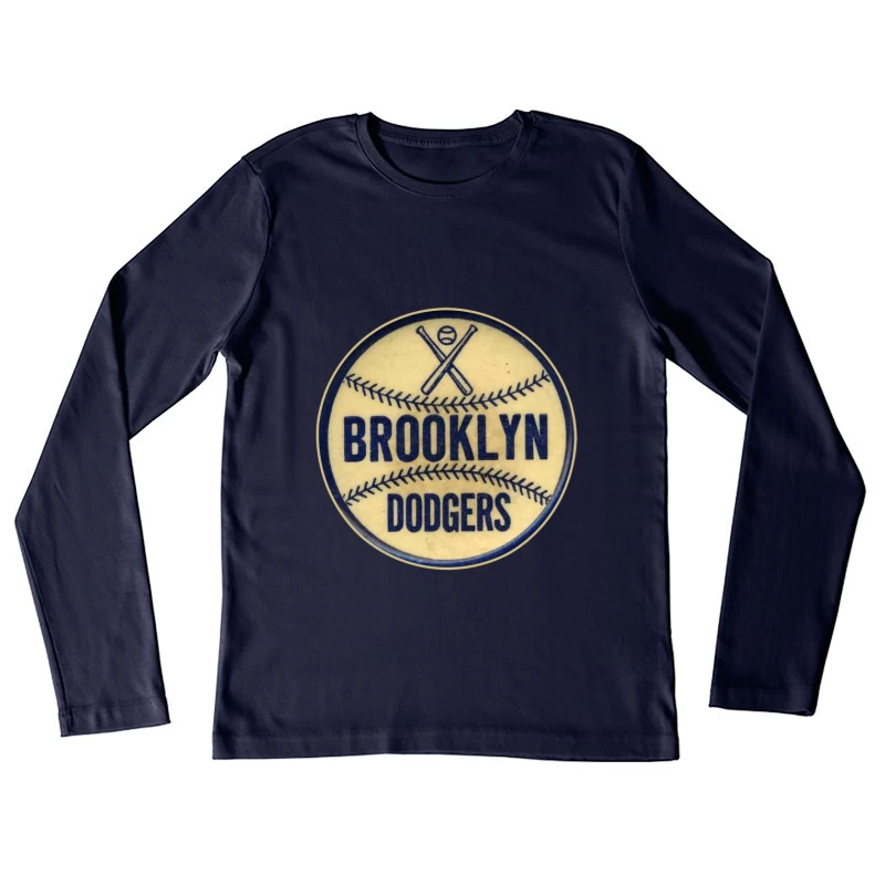 VINTAGE BROOKLYN DODGERS Female Long Sleeve T-Shirt