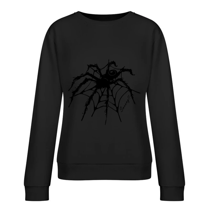 Japanische Drachenwasserwelle Illustration Damen Pullover Sweatshirt