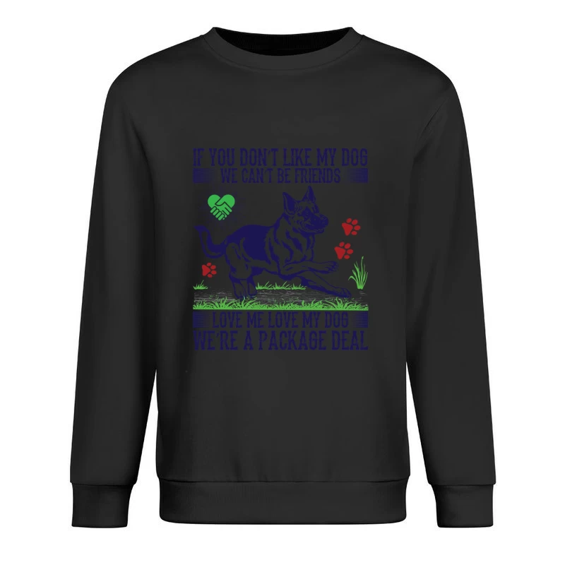 Amour Inconditionnel: Chien et Amitié Homme Sweat-shirt à enfiler