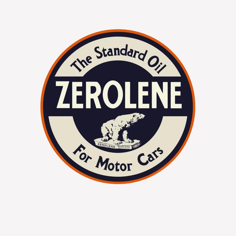 Vintage Standard Oil Zerolene Motor Oil Advertisement with Polar Bear Logo Male T-Shirt