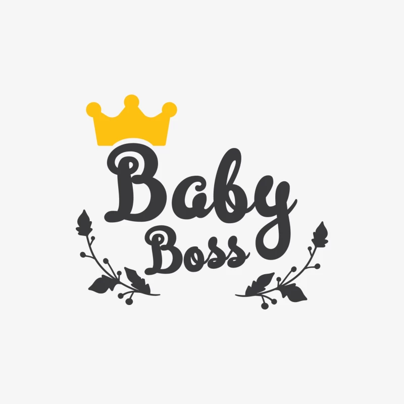 Couronne de Bébé Chef Homme Manches Longues T-Shirt