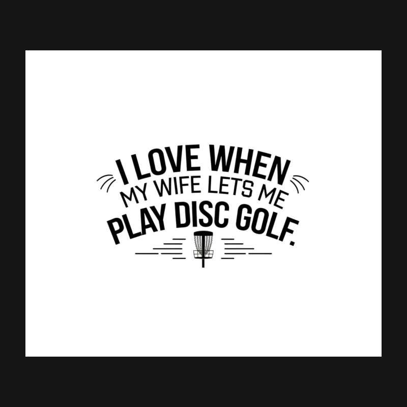 Humorous Disc Golf Leisure Approved by Wife Mouse Pad