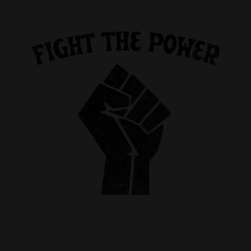 Fight The Power - FadedVintage Style Black Power Fist Mouse Pad