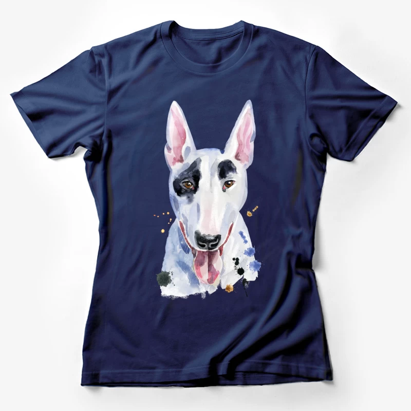Portrait artistique de bouledogue Femme T-Shirt