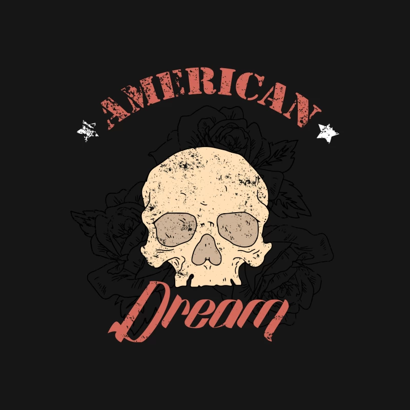 Crâne du Rêve Américain Femme T-Shirt