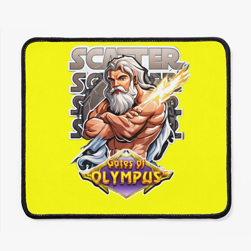 Gates of Olympus Slot Game Scatter Symbol Featuring Zeus Mouse Pad