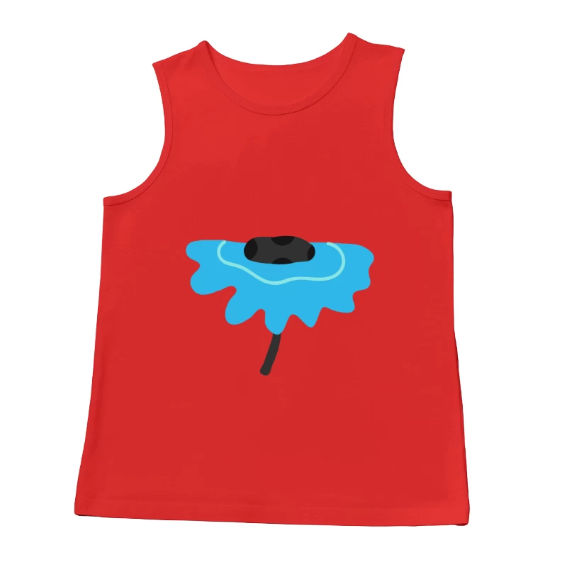 Fleur abstraite bleue Homme Débardeur