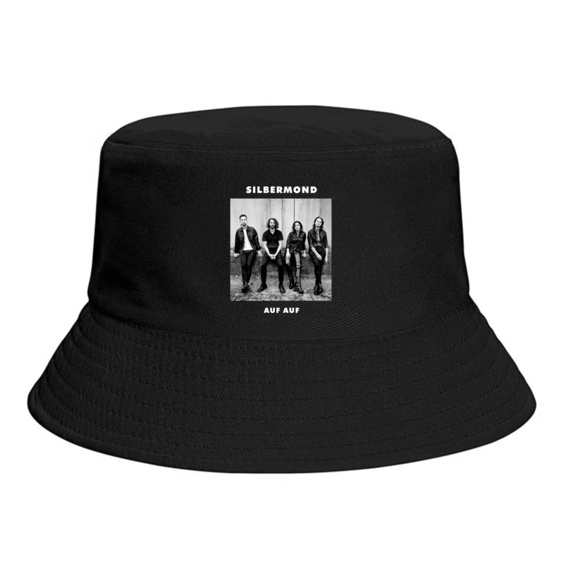 German Rock Band Silbermond - Black and White Promotional Photo Bucket Hat