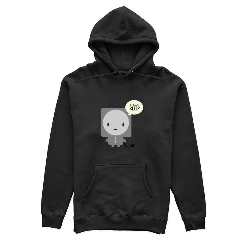 Personnage mignon disant l'heure de dormir Femme Sweat à capuche