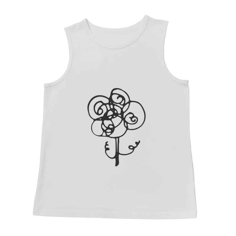 Fleur abstraite tourbillonnante Homme Débardeur