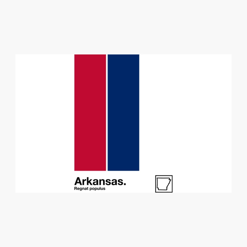 Arkansas   Original Minimalist Artwork Poster Design Travel Mug